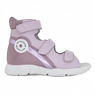 Сандали ортопедические Ортобум для девочек 71057-11 лилово-розовые.